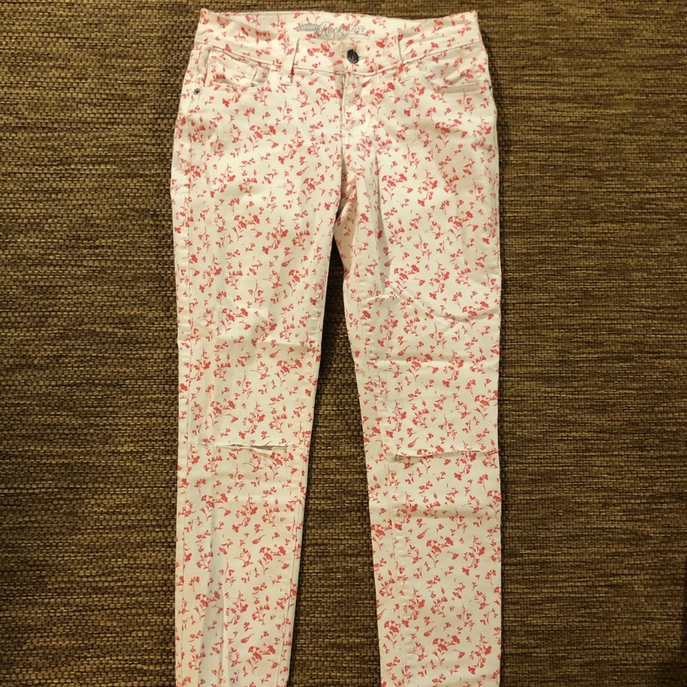 Floral Print Jean